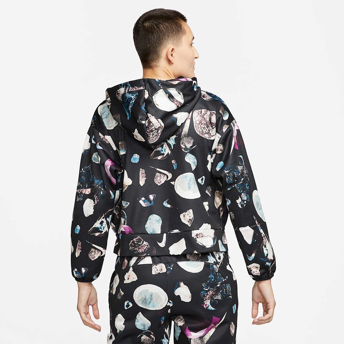 Толстовка W DRI-FIT STANDARD ISSUE HOODY Nike, цвет Schwarz/Weiß — фото 2