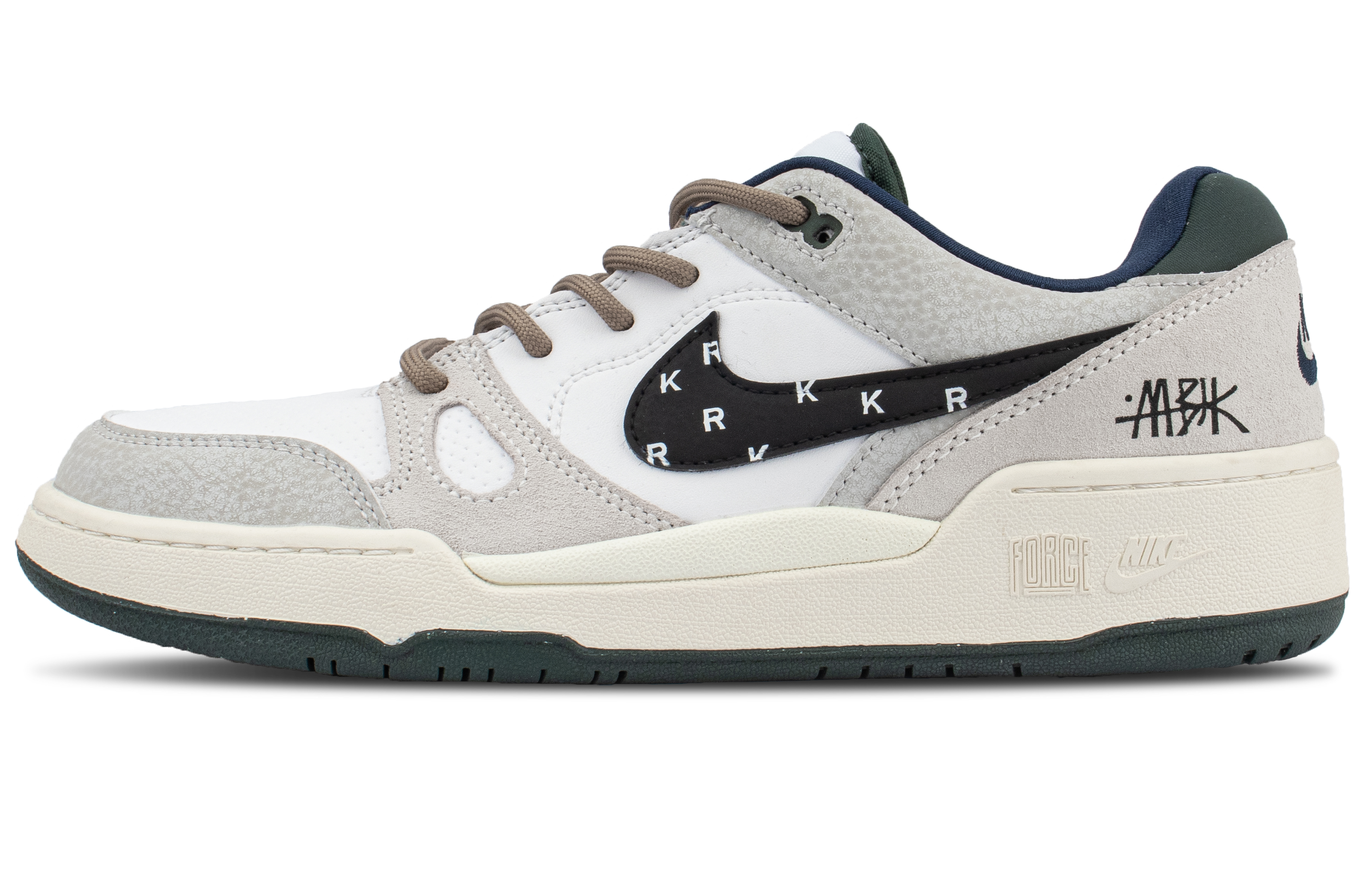 

Кроссовки для скейтбординга Full Force Slip с низким верхом, мужские, цвета экрю Nike, Ecru