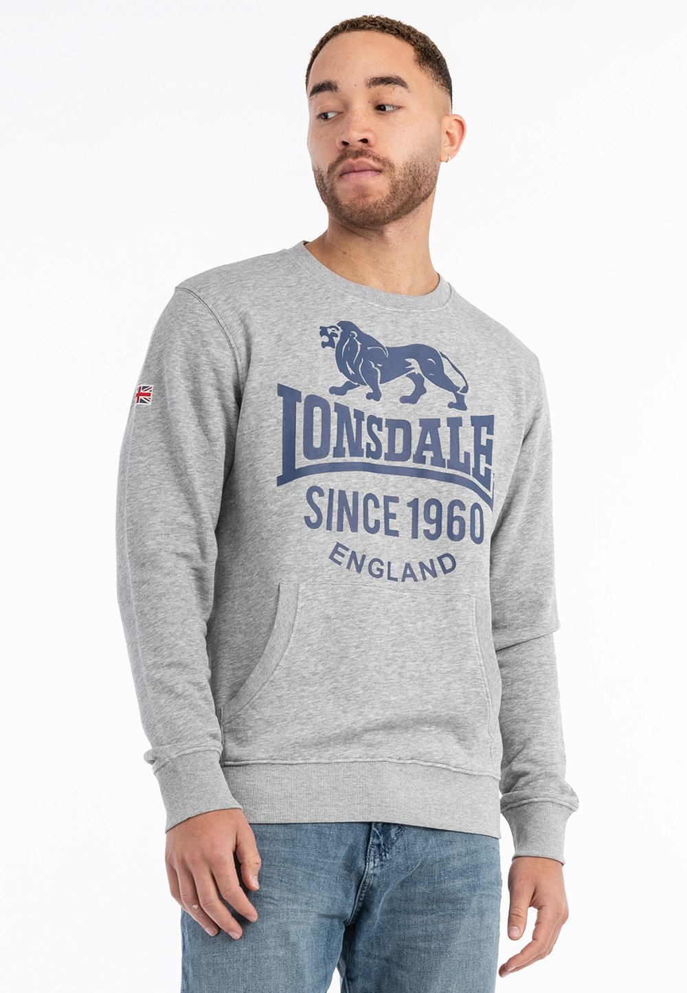 

Толстовка RUNDHALS NORMALE PASSFORM Lonsdale, серый
