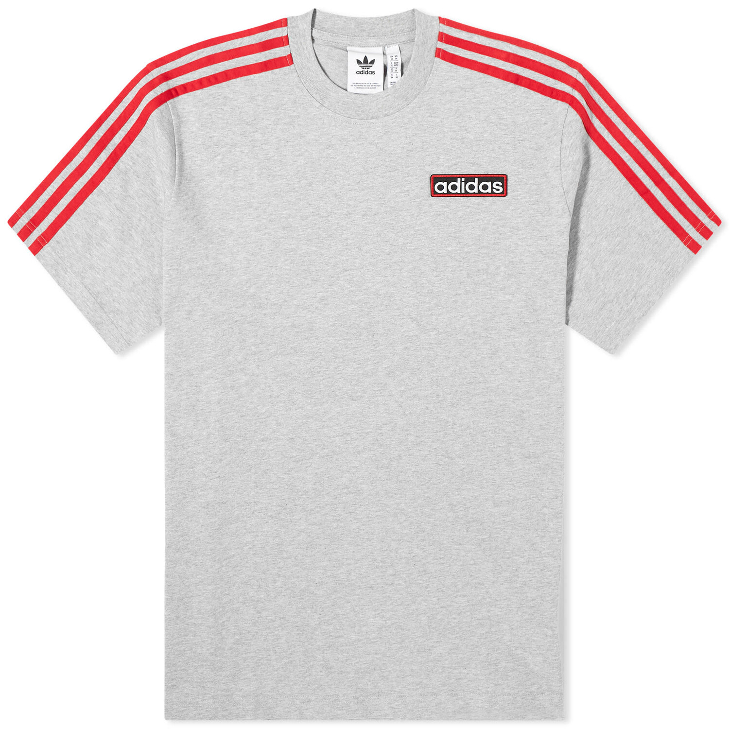 

Футболка Adidas Adibreak T-Shirt, цвет Medium Grey Heather & Better Scarlet