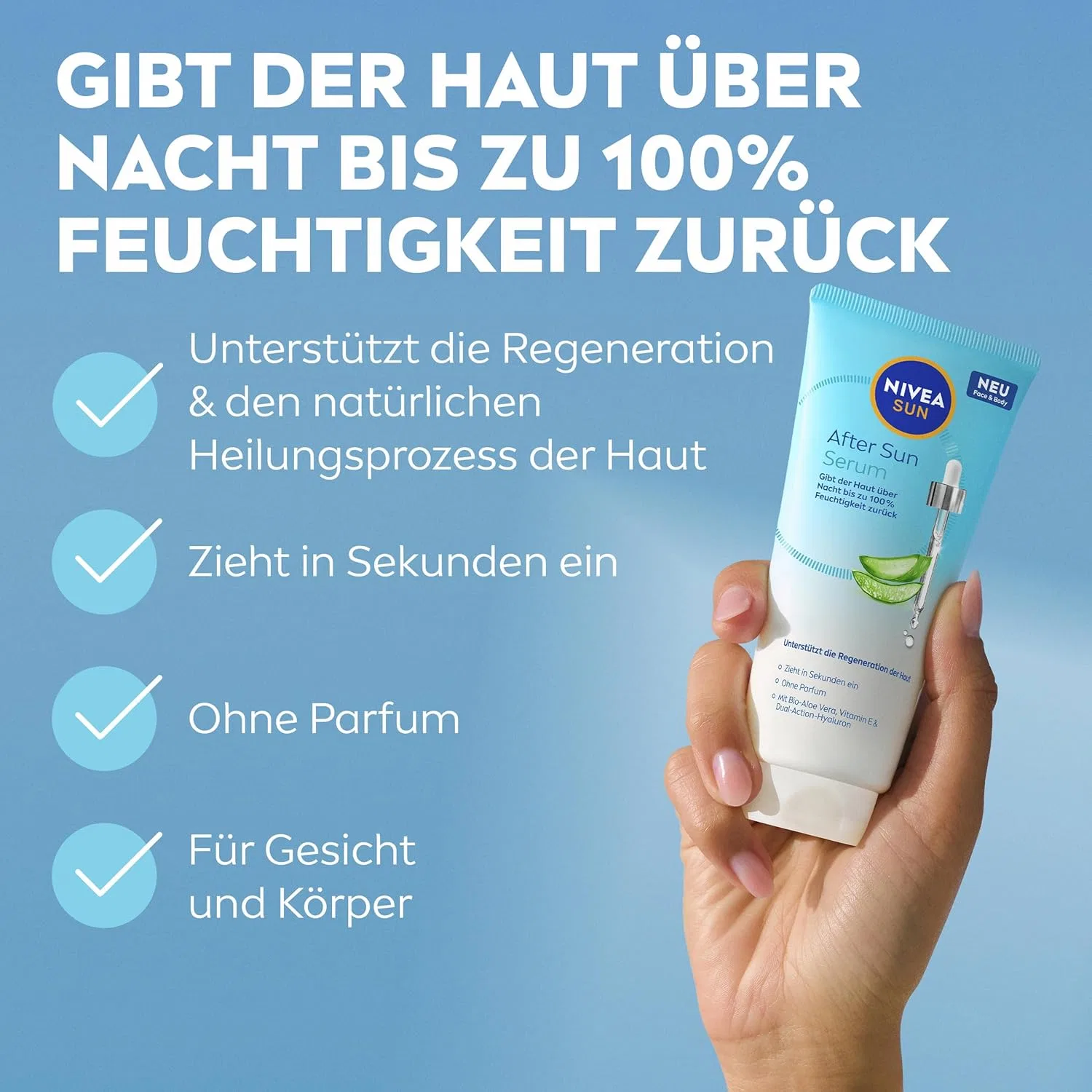 Сыворотка Nivea Sun — Увлажняющая после загара «After Serum» от, 100 мл — фото 3