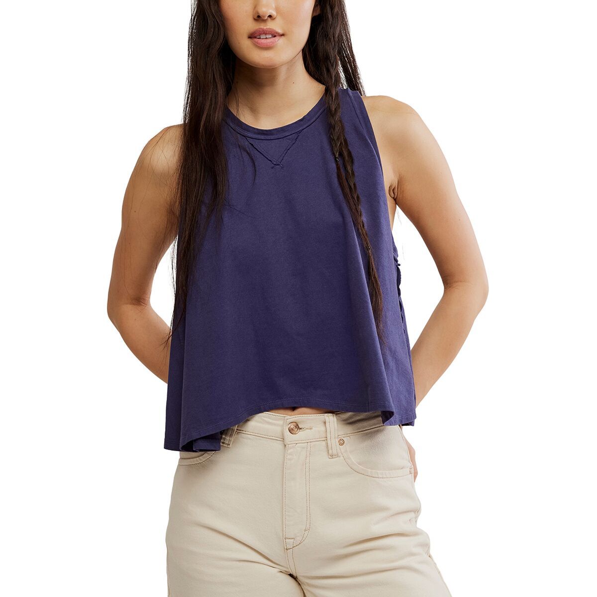 

Футболка Hialeah Free People, цвет deep seas