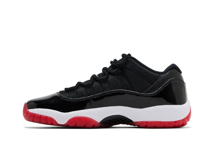 Кроссовки Air Jordan 11 Retro Low GS 'Bred' 2025, черный — фото 3