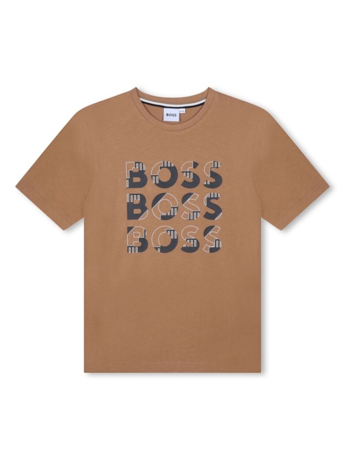 

BOSS Kidswear футболка с логотипом, нейтральный цвет