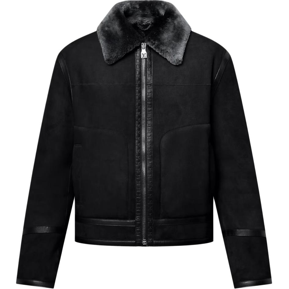 Куртка Lv Shearling Blouson LOUIS VUITTON, черный