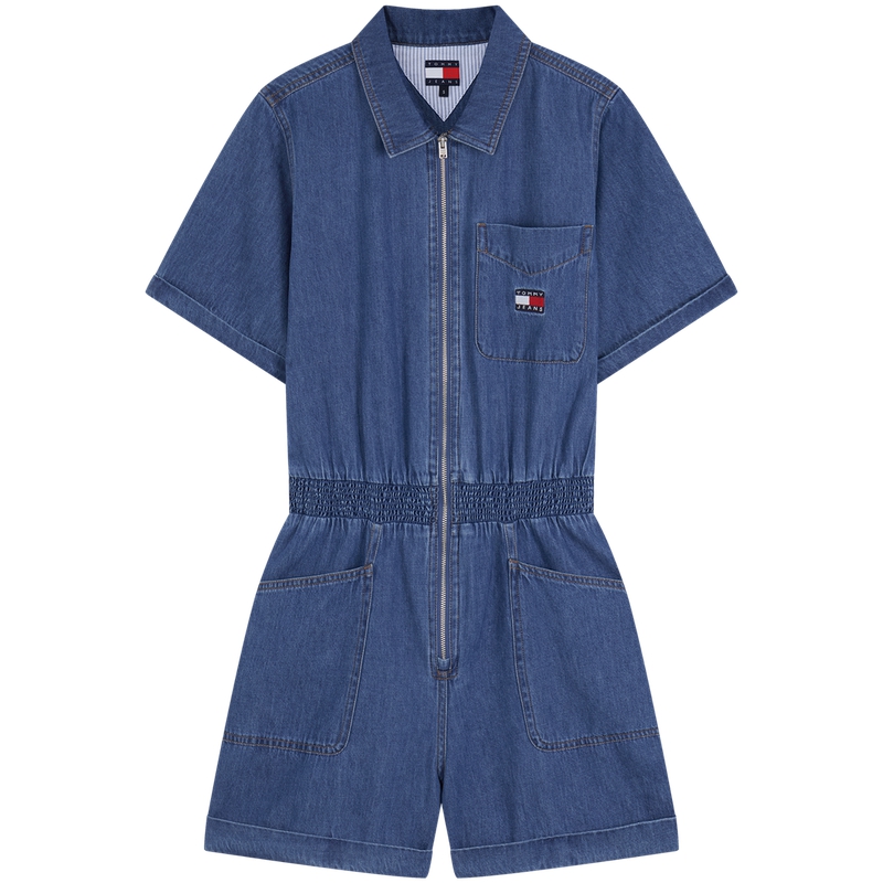 

Застегивающийся на молнию джинсовый комбинезон Tommy Hilfiger, синий