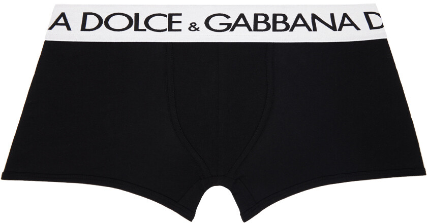 

Черные трусы-боксеры Regular-Fit Dolce&Gabbana
