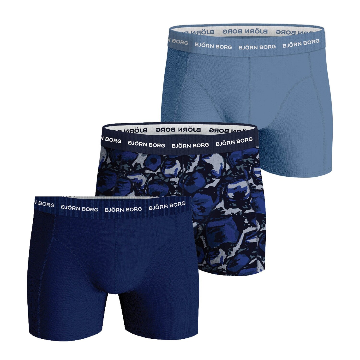 

BJÖRN BORG Спортивное белье в цветах Blue, Navy, Smoke Blue