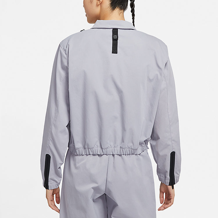 Куртка (WMNS) AS W Nike Sportswear DF TP WVN JKT Jacket PROVENCE PURPLE — фото 4