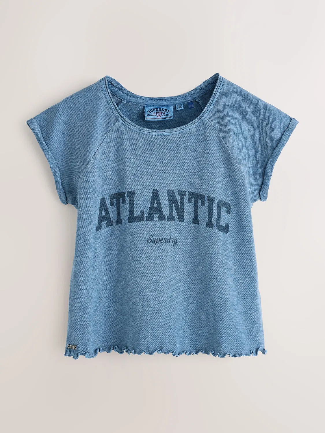 Футболка 'Athletic' Superdry & Co, Opal/Dark Grey/White — фото 2