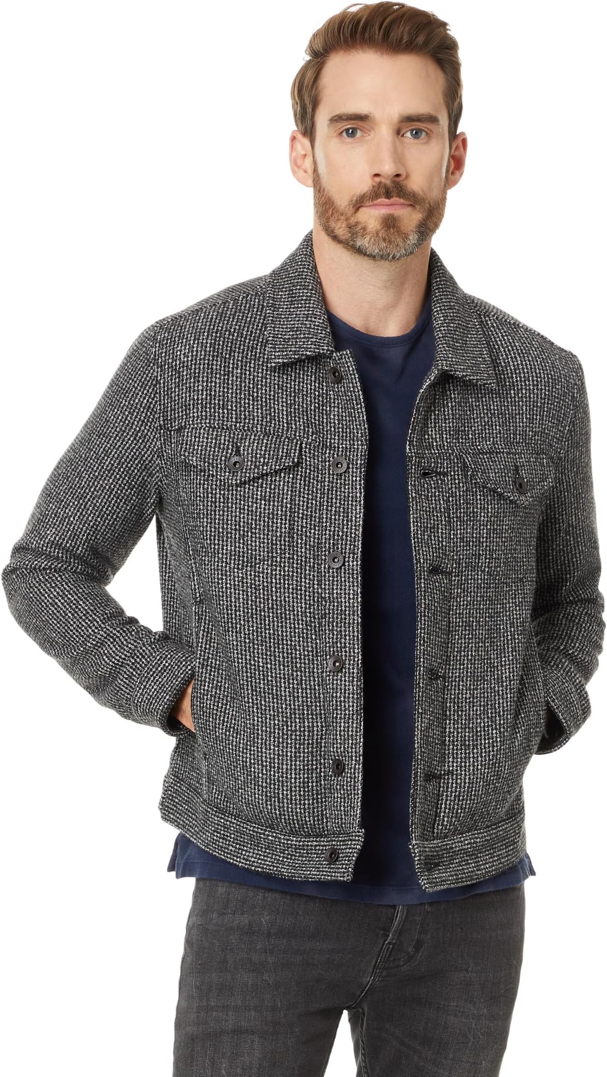 

Куртка John Varvatos Evans Jacket O2125W24, цвет Black/White, Белый, Куртка John Varvatos Evans Jacket O2125W24, цвет Black/White