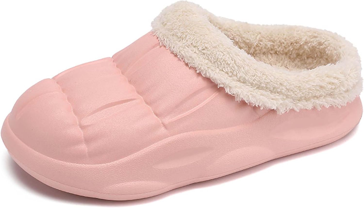 

Унисекс мужские и женские уютные тапочки с эффектом памяти, повседневные домашние тапочки на мягкой подошве, теплые, для дома и улицы, с поддержкой свода стопы и резиновой подошвой Generic, розовый