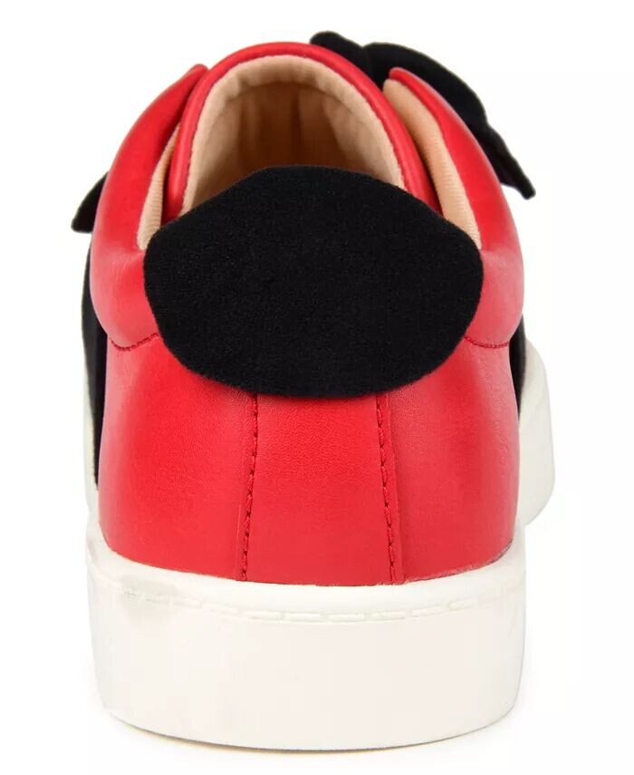 Женские кроссовки Abrina с бантом Slip On Journee Collection, красный — фото 3