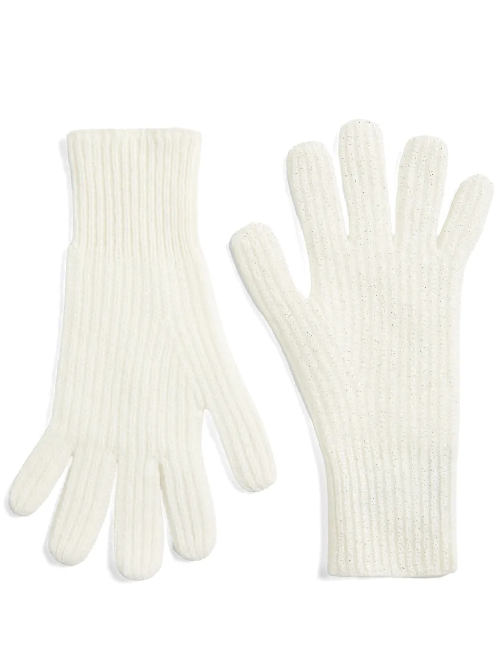 

Кашемировые перчатки Brunello Cucinelli Kids, белый