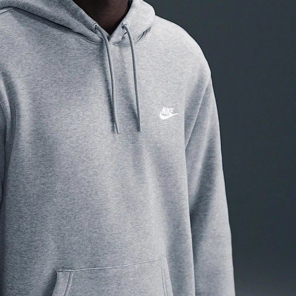 Толстовка на молнии Nike Club Gray — фото 4