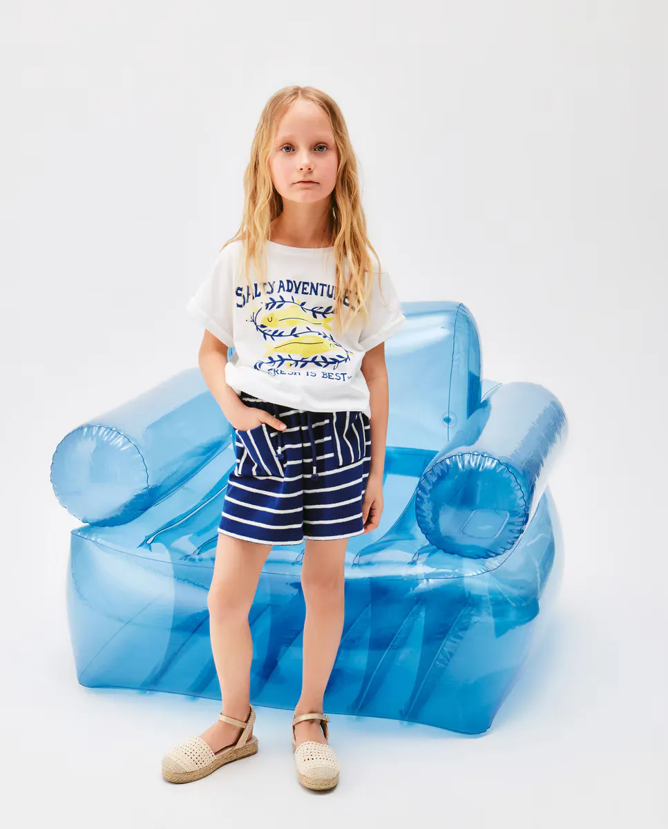 

Детские плюшевые шорты с карманами Kids El Corte Inglés, синий