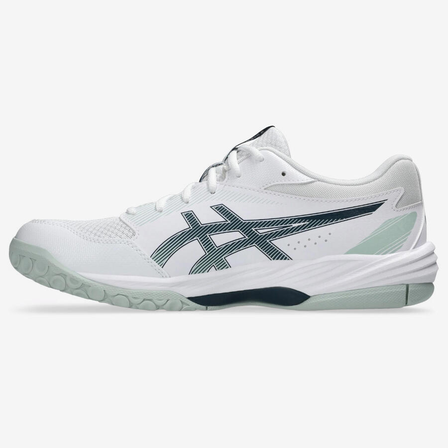 Женские/мужские гандбольные кроссовки Asics Gel Task белые/серые — фото 2