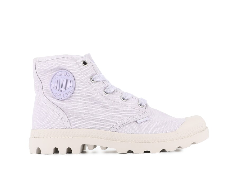 Ботильоны на шнуровке Palladium Pampa, цвет Purple/Pastel purple — фото 3
