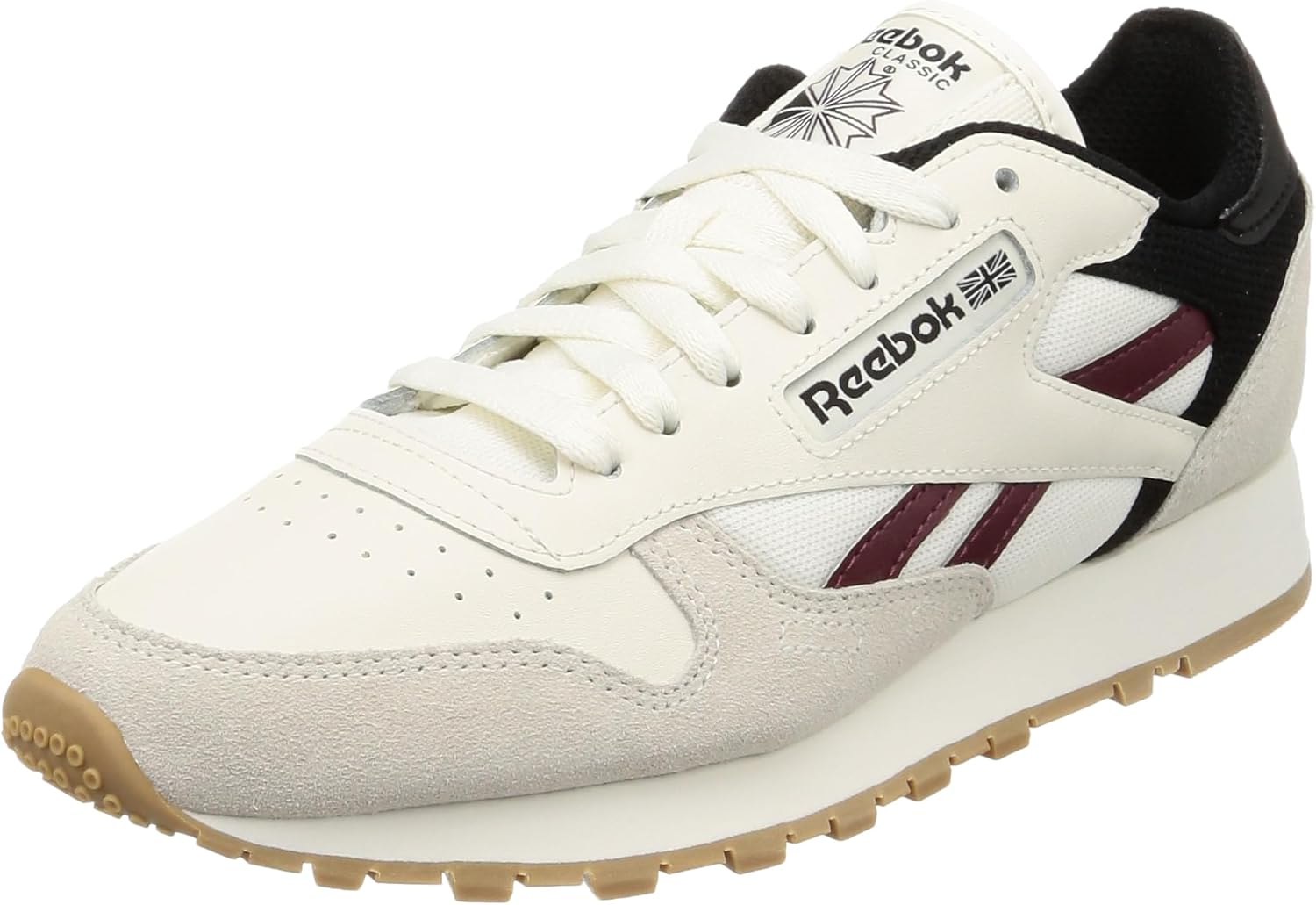 

Классические кожаные кроссовки для взрослых, унисекс V1 Reebok, черный/бордовый