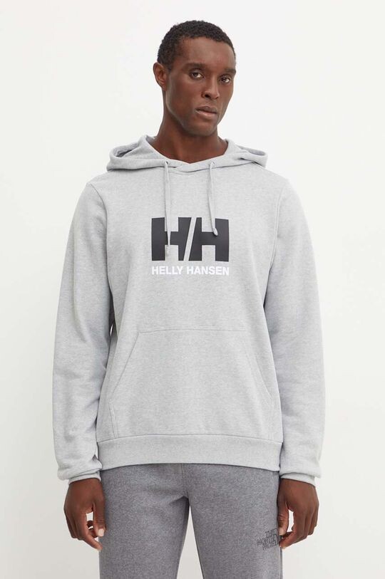 

Толстовка с логотипом HH из хлопка Helly Hansen, серый
