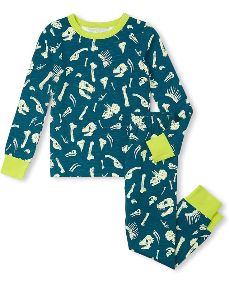 

Пижама Hatley Kids Dino Fossils Stretch Cotton Pajama Set, синий