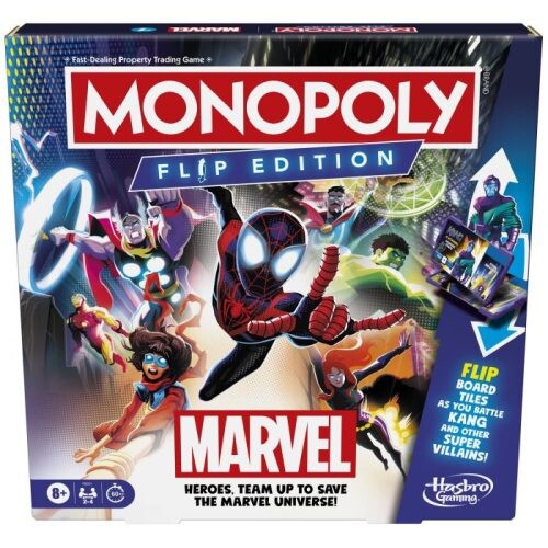 

Настольная игра Monopoly Flip Marvel Hasbro