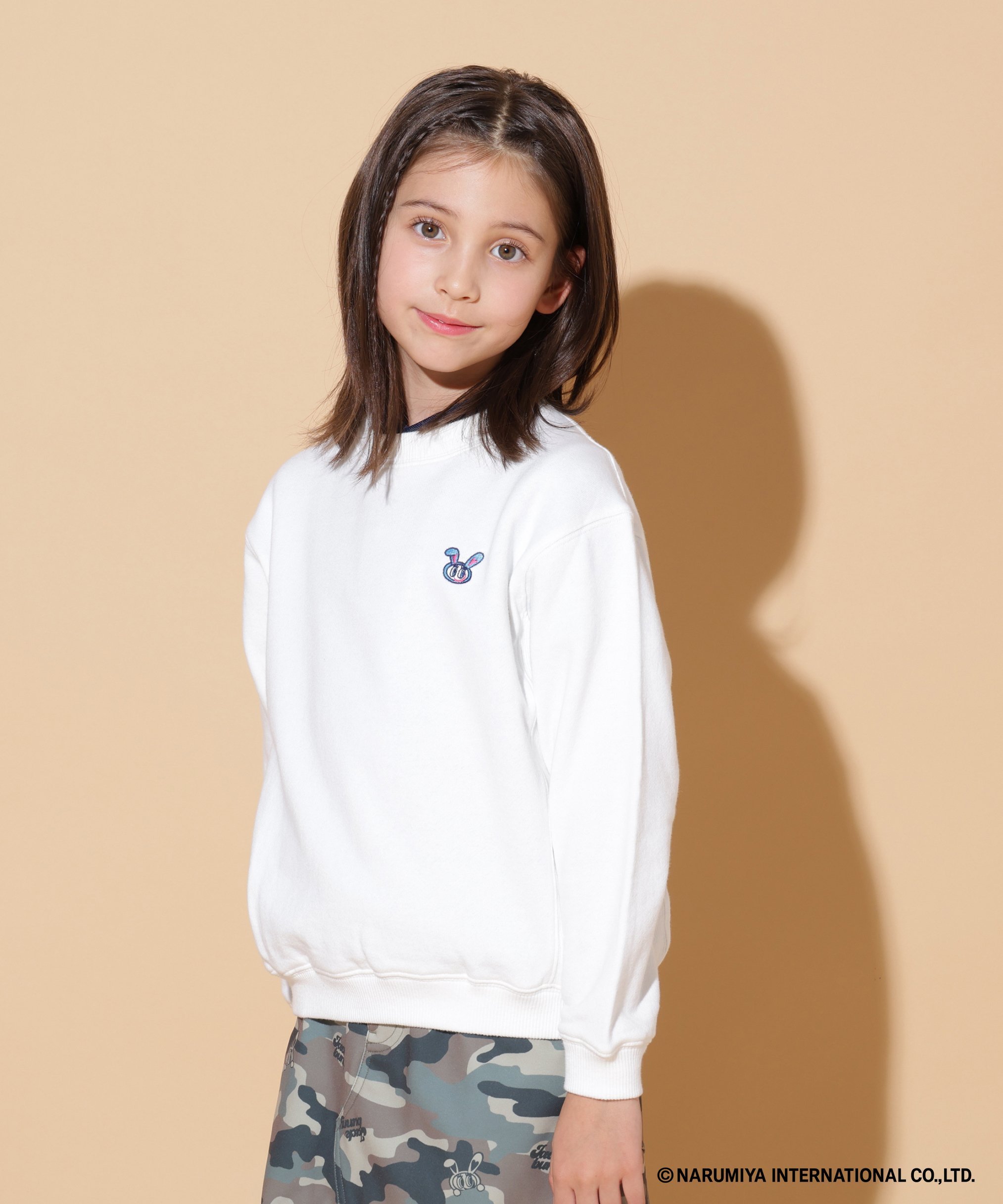 Флисовая толстовка с круглым вырезом от Angel Blue Collaboration (для подростков) Jack Bunny!!, white — фото 3