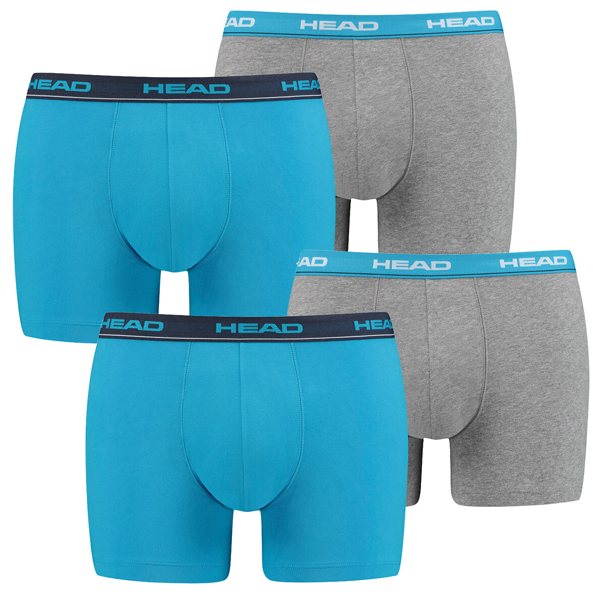 

Боксеры HEAD Boxershorts Basic Boxer 4P, цвет White/Blue/Grey