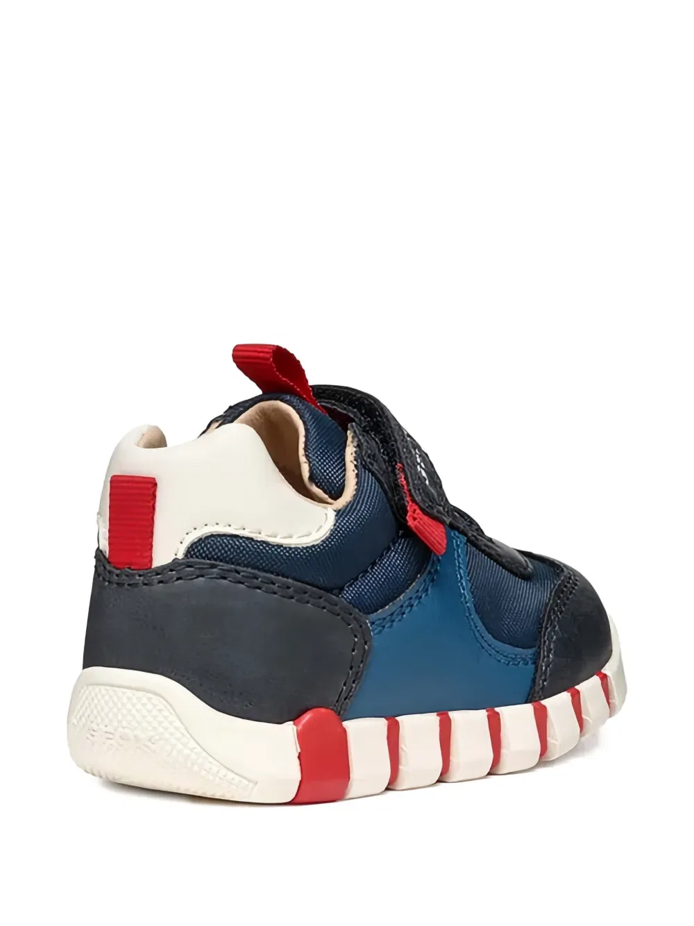 Низкие кроссовки с ремешком Touch-strap Geox Kids, синий — фото 4