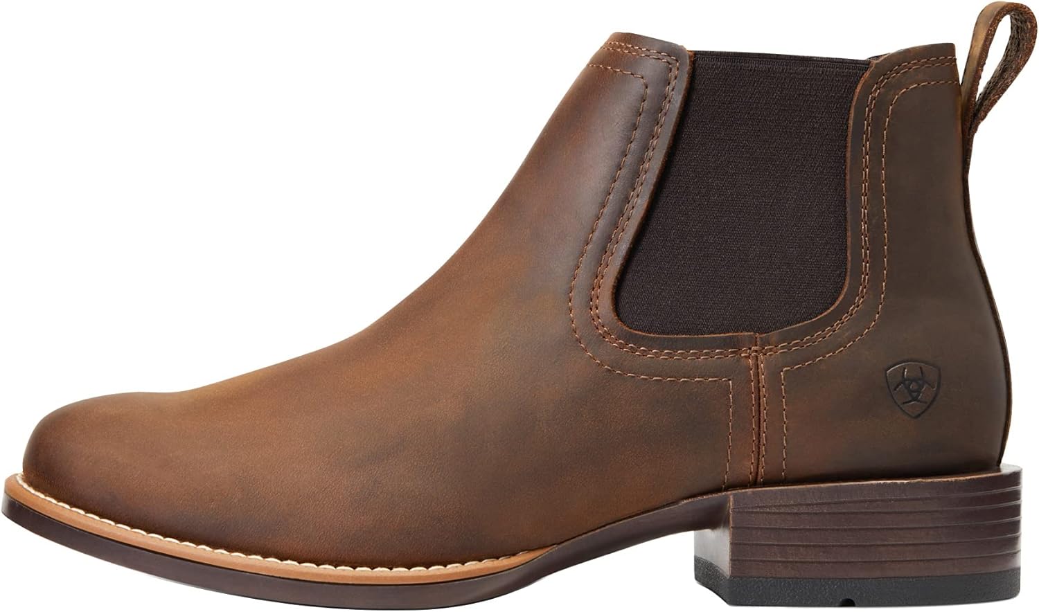 Детские сапоги ARIAT Booker Ultra с закругленным носком в стиле вестерн, коричневый — фото 2
