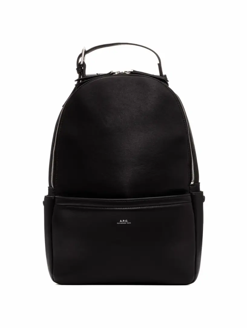 

Кожаный рюкзак Nino A.P.C., черный