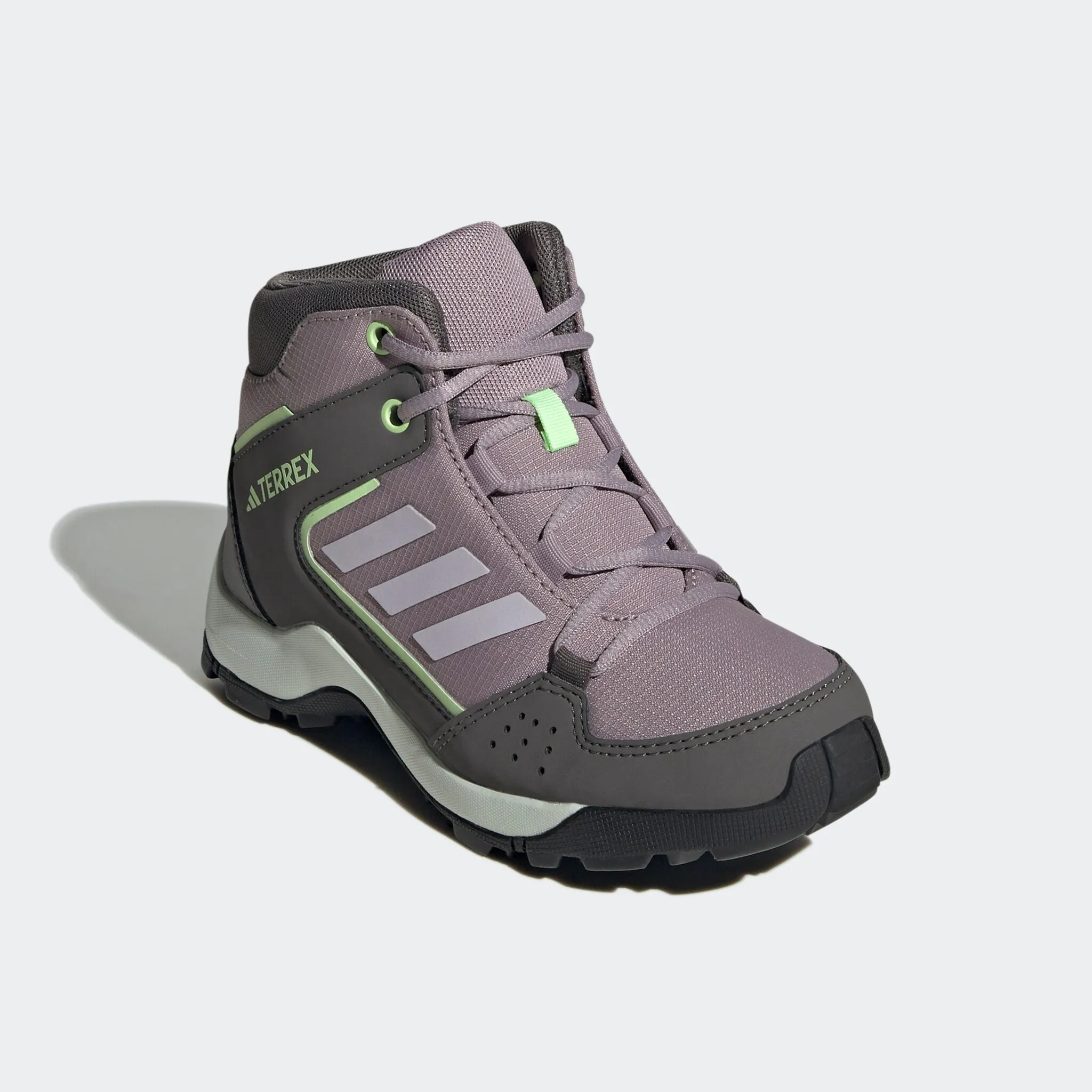 

Кроссовки adidas TERREX «TERREX HYPERHIKER MID», цвет Preloved Fig / Silver Dawn / Green Spark