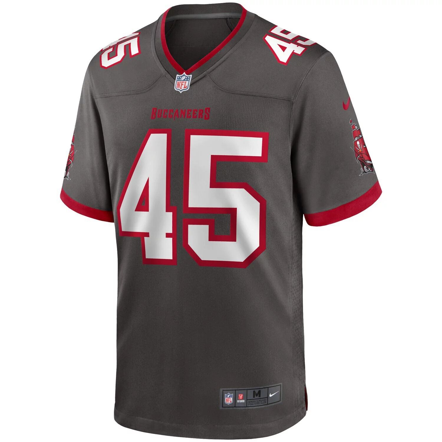 

Мужское джерси Devin White Pewter Tampa Bay Buccaneers Game Nike, Серый, Мужское джерси Devin White Pewter Tampa Bay Buccaneers Game Nike
