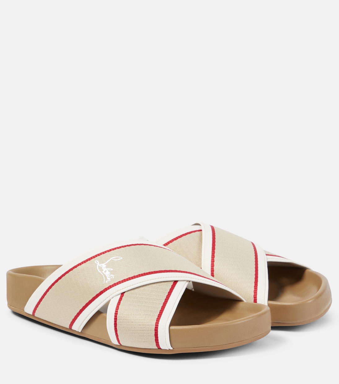 Горячие перекрестные босоножки Bizz с лентой Christian Louboutin, Version Zibeline