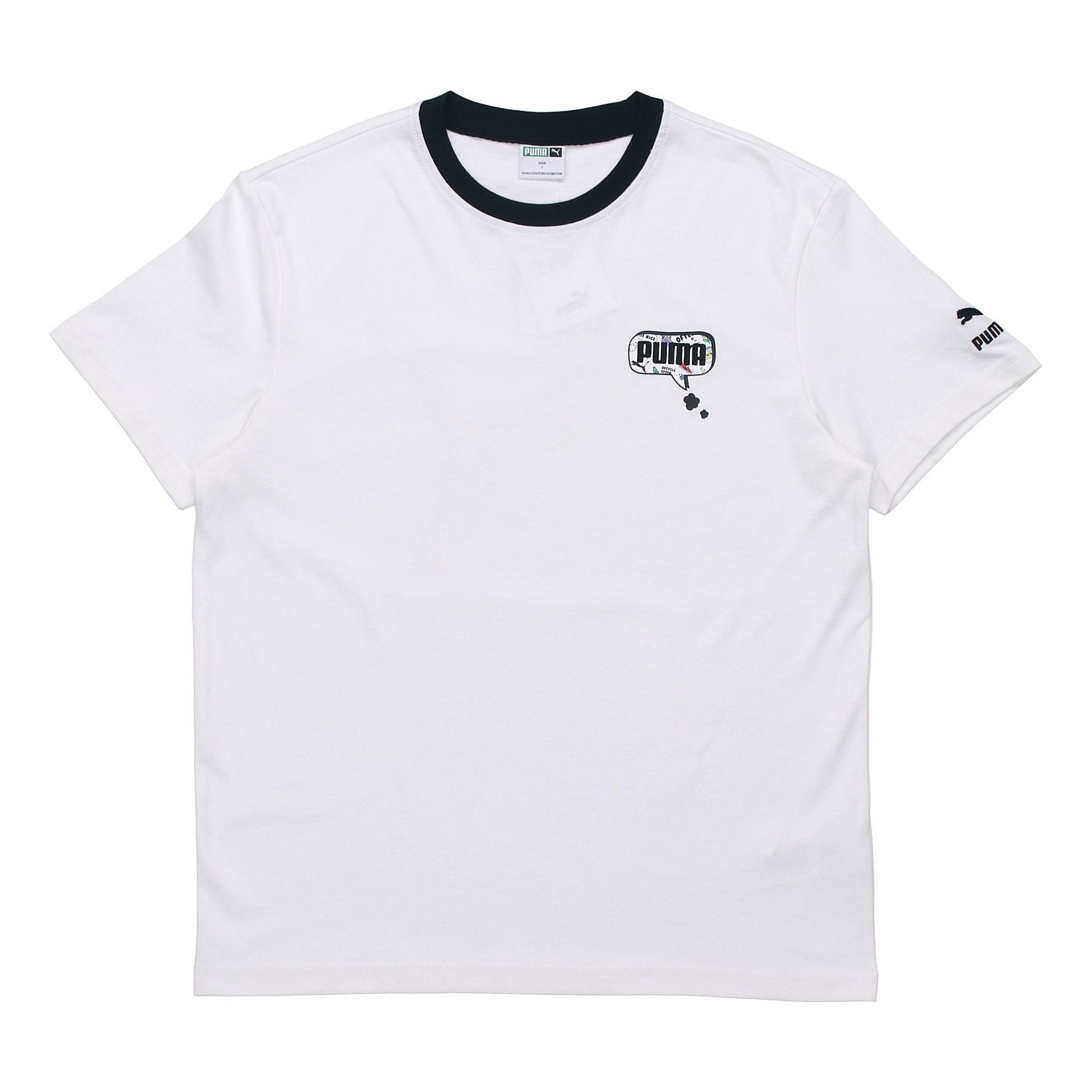 

Футболка PUMA Awareness Logo Embroidered Sports Loose Round Neck Short Sleeve White 532034-02