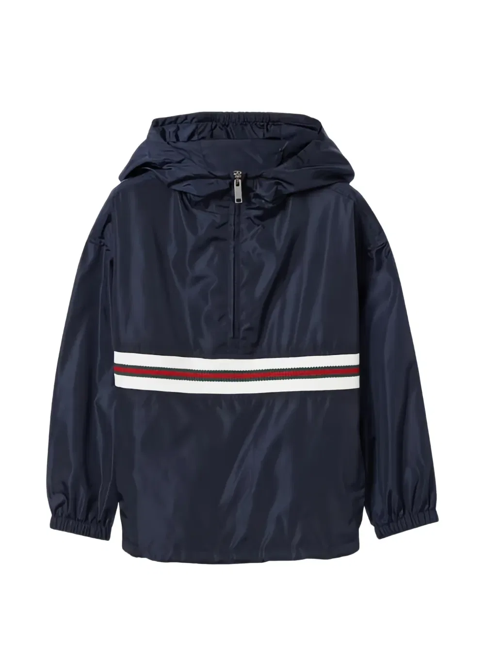 Полосатая куртка с капюшоном Gucci Kids, синий