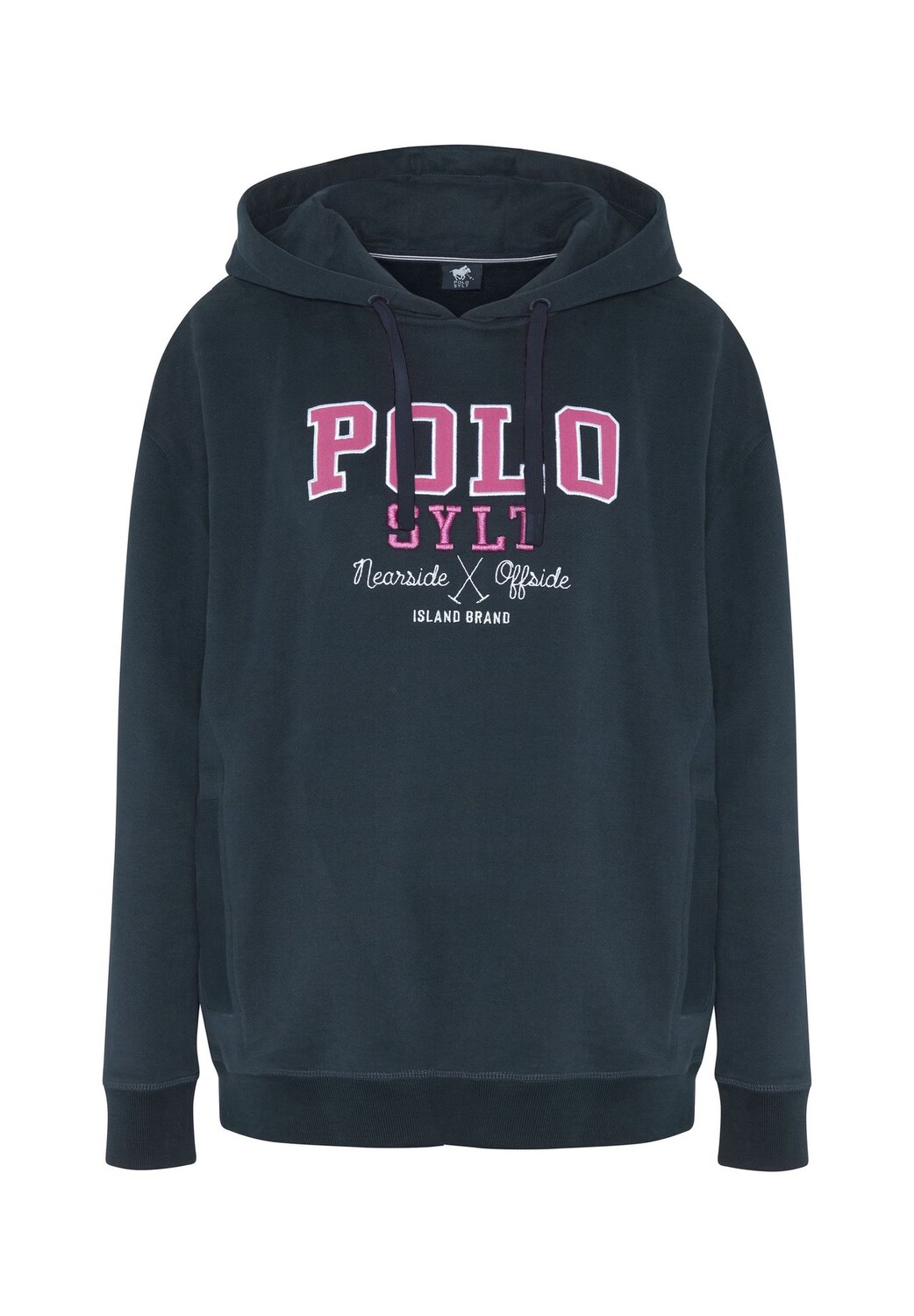 

Толстовка с надписью на этикетке POLO SYLT, цвет 19-4010 Total Eclipse