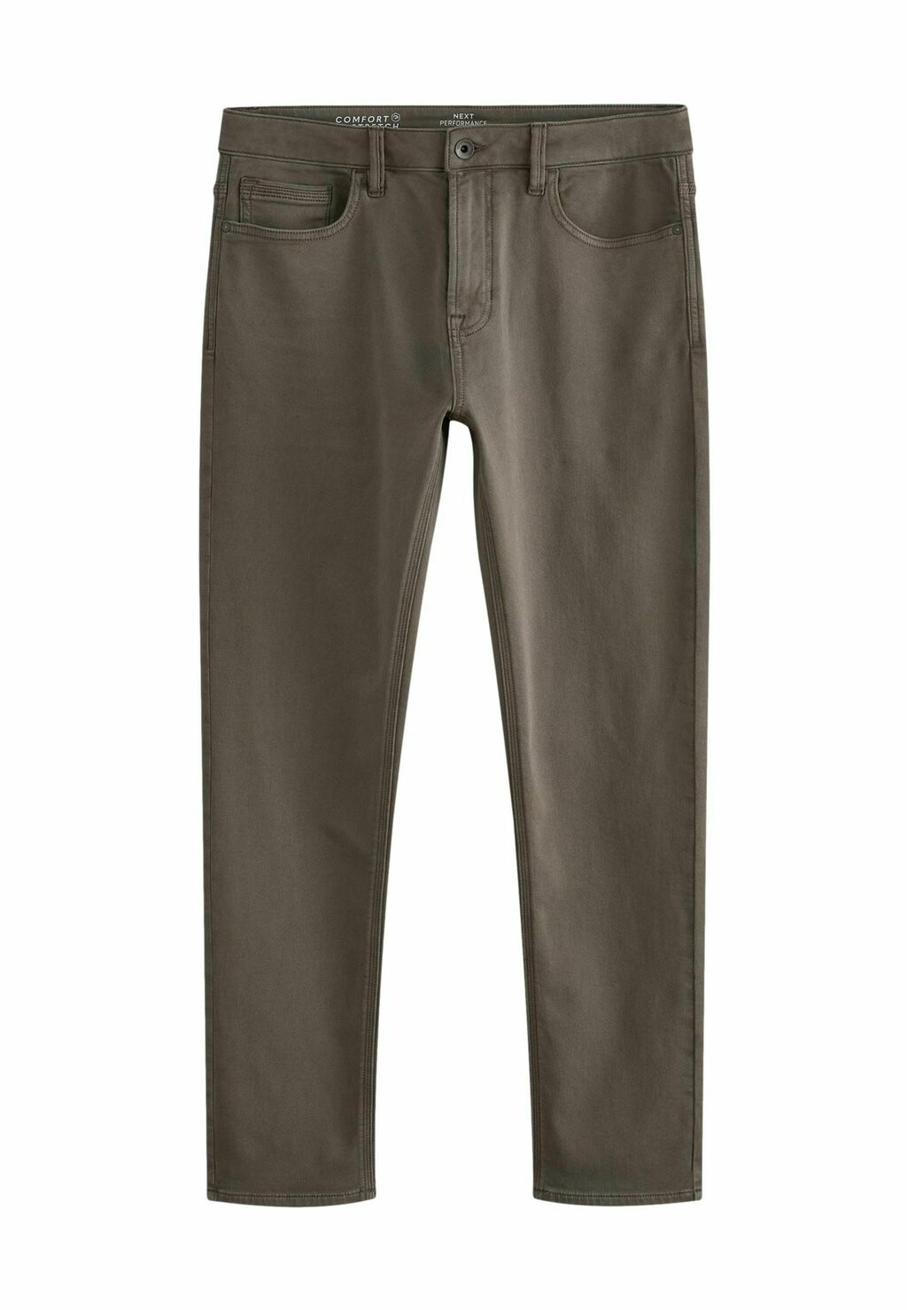 Джинсы облегающего кроя COMFORT STRETCH  Next, коричневый — фото 3