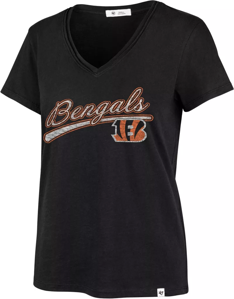 

Женская черная футболка Cincinnati Bengals Believer Franklin '47