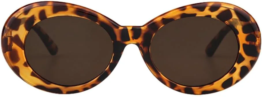 

Солнцезащитные очки для мужчин и женщин, овальные солнцезащитные очки, ретро-очки овальной формы, защита от ультрафиолета UV400, женские очки TYUVIVO, C8