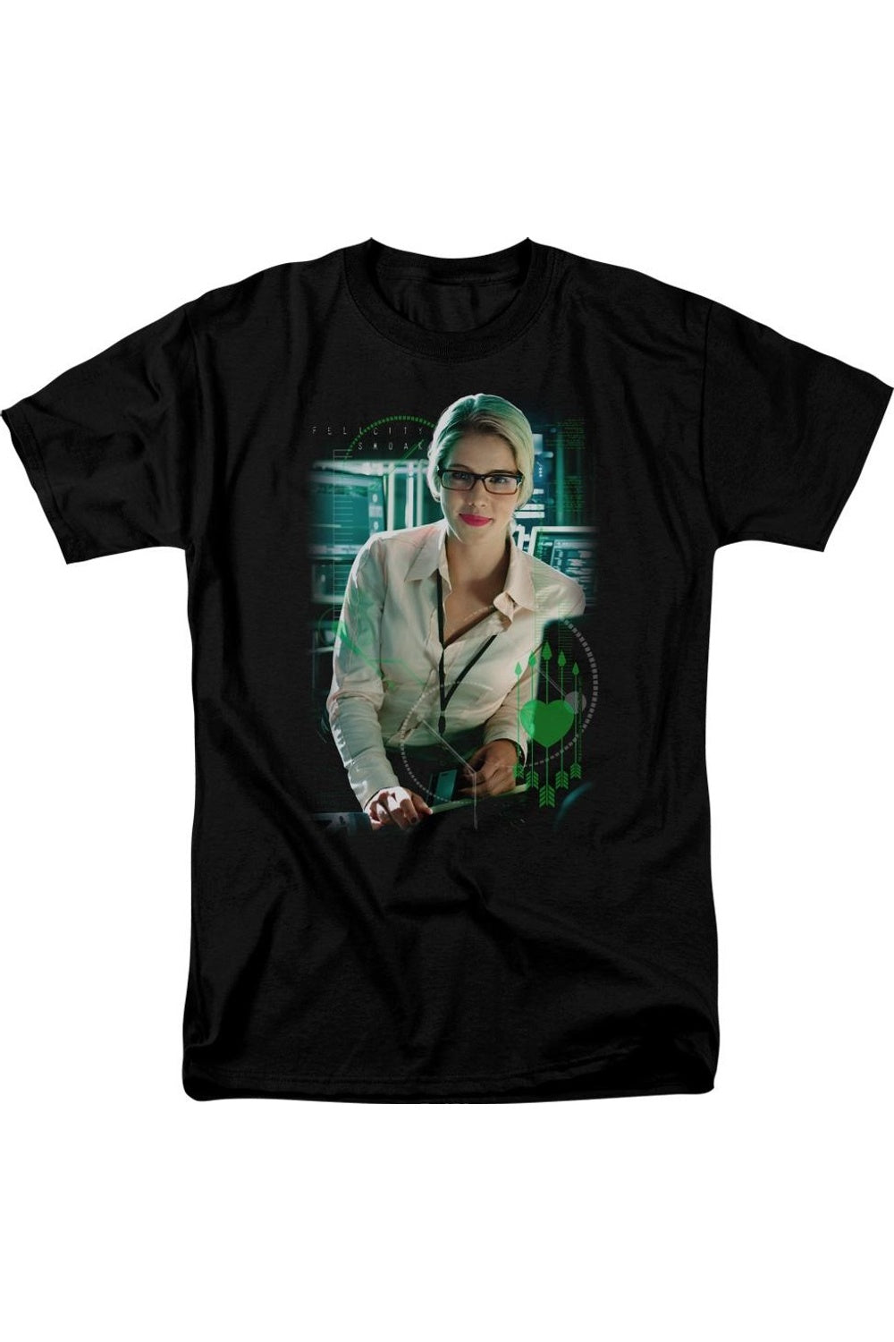 

Футболка Arrow Felicity Smoak с коротким рукавом для взрослых Gildan, черный