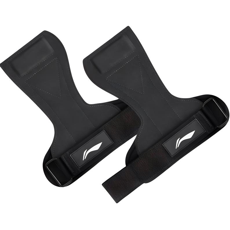 

Тренировочные перчатки для подтягиваний с противоскользящими защитными вставками для женщин и мужчин LINING, 3.0 Upgraded Cow Leather Palm Guard[Black]