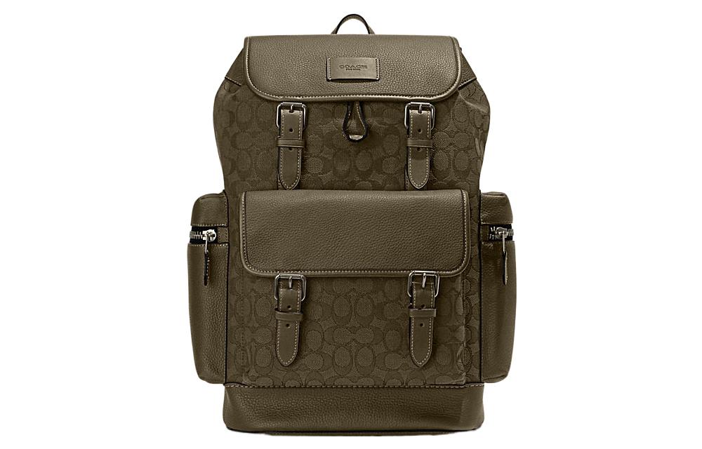 

Спринт Кожаная Сумка-Рюкзак Большая Мужская Коричневая COACH