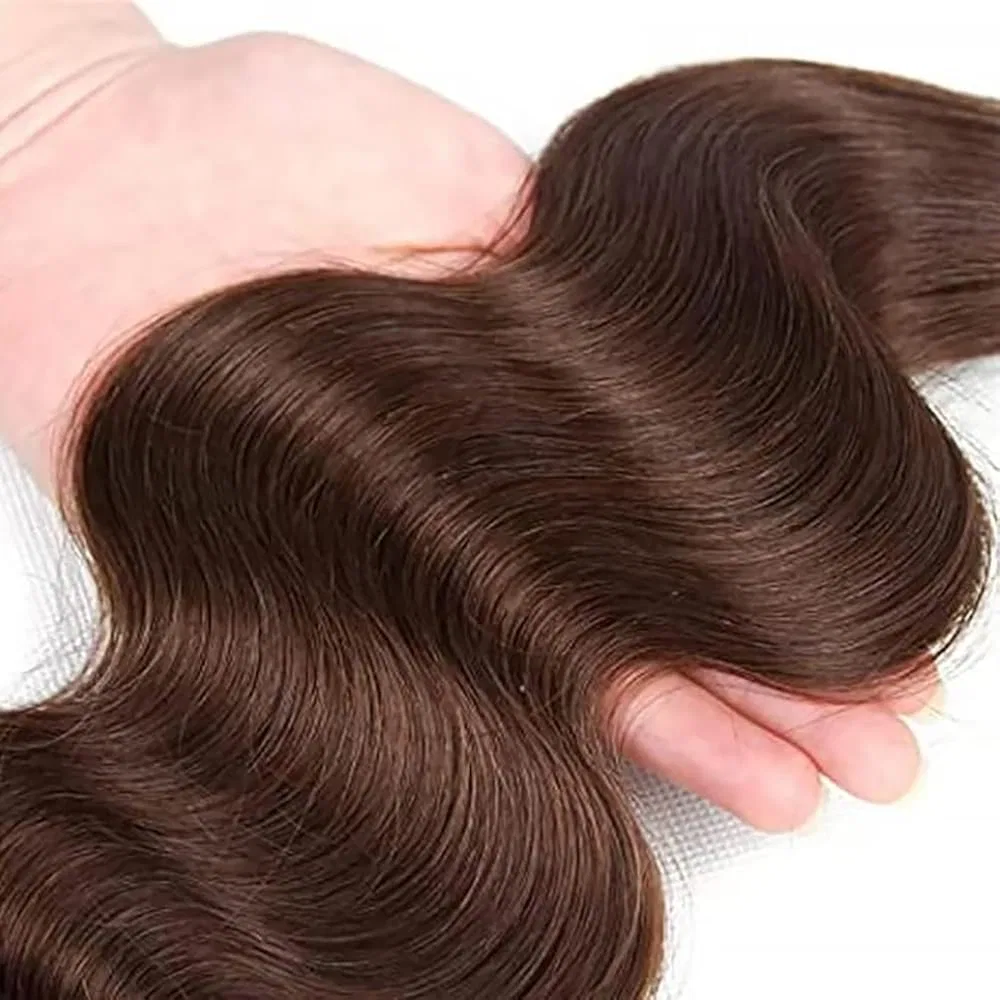 Набор из 3 пучков натуральных волос «Body Wave» для наращивания от Joedir Jucames — фото 3