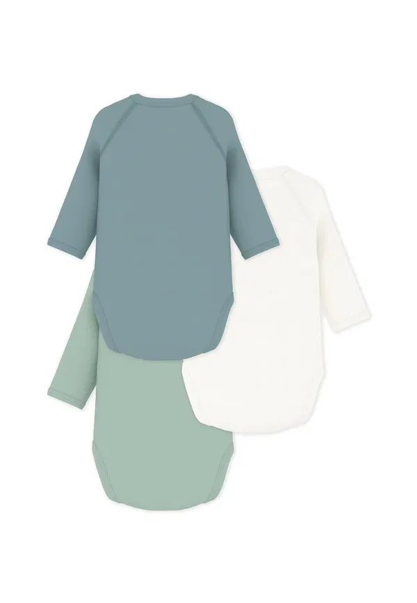 Боди Naissance body Petit Bateau, зелено-белый — фото 2
