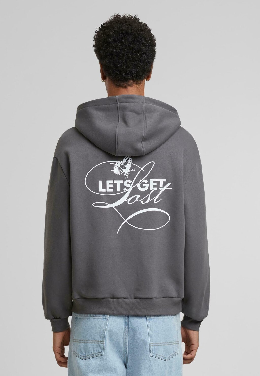 

Толстовка на молнии LET‘S GET LOST HOODY Upscale by Mister Tee, серый
