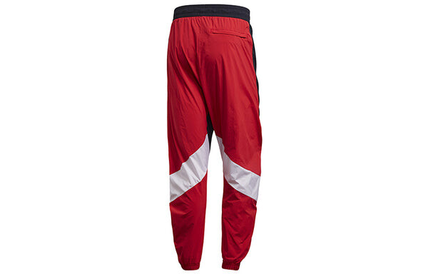 Спортивные штаны adidas M O Shape Pant Splicing Sports Bundle Feet Pants Red, черный — фото 2