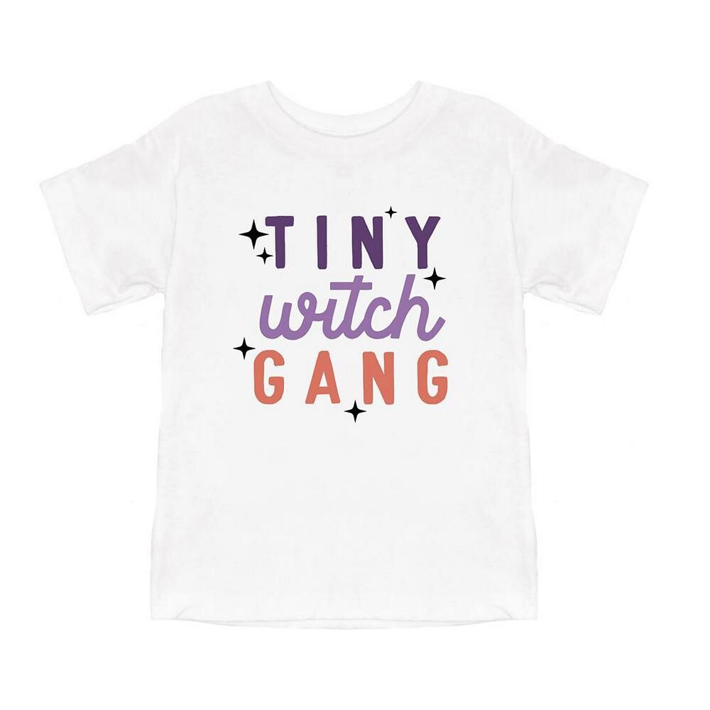 

Футболка с короткими рукавами и рисунком для малышей Tiny Witch Gang The Juniper Shop, белый