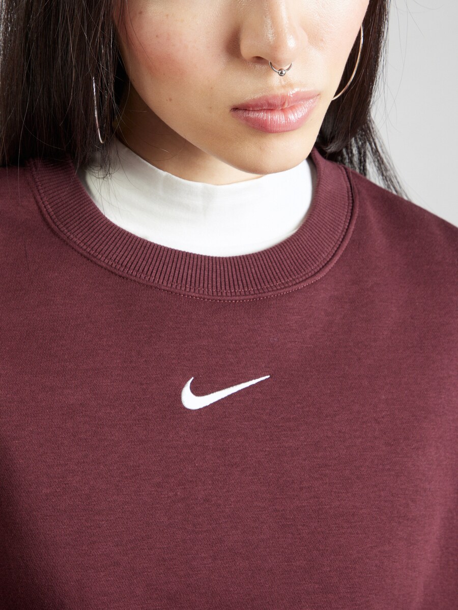 Толстовка Nike Sportswear Phoenix Fleece, Burgundy — фото 3