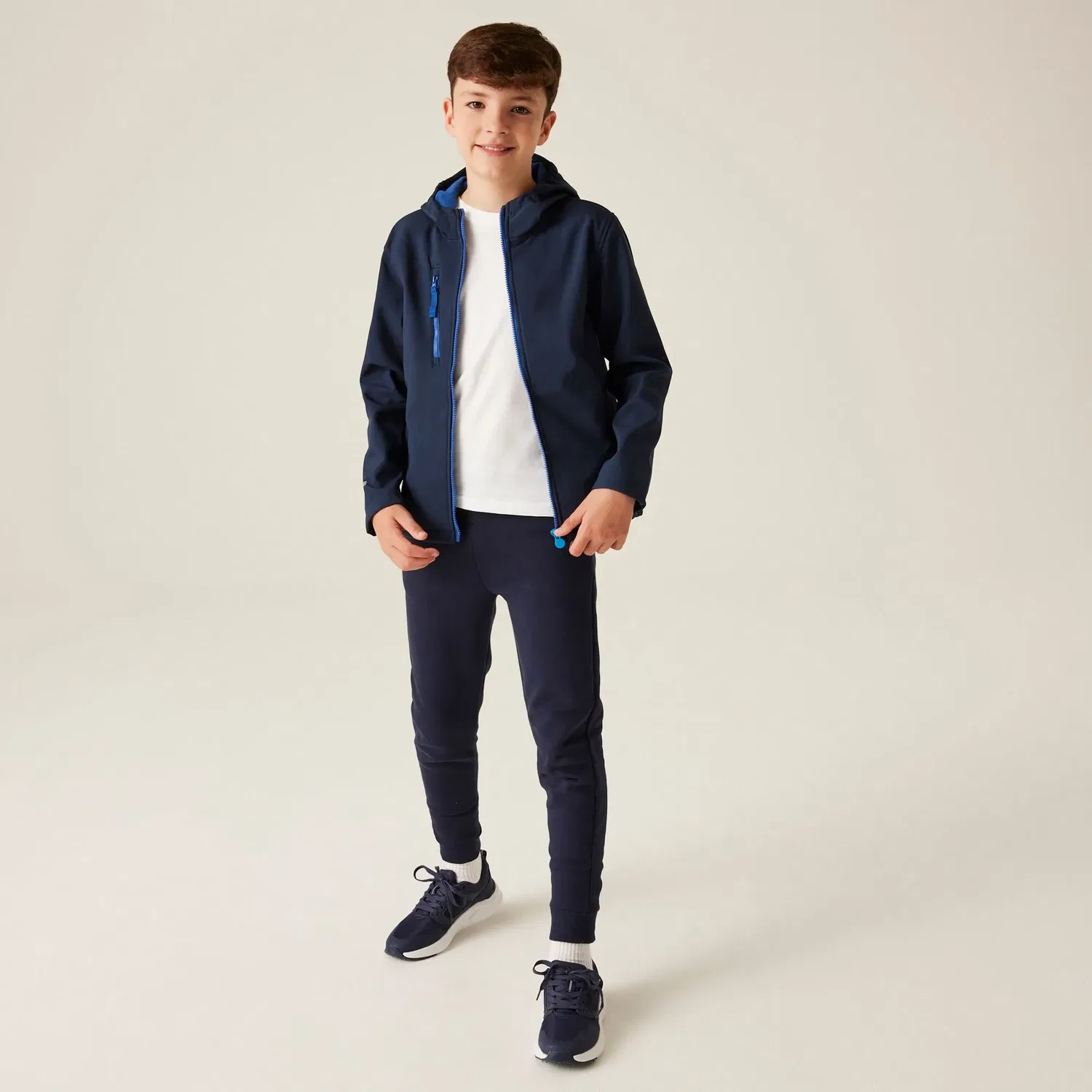 Детская ветровка Ablaze Hooded Softshell Jacket Regatta, темно-синий — фото 3